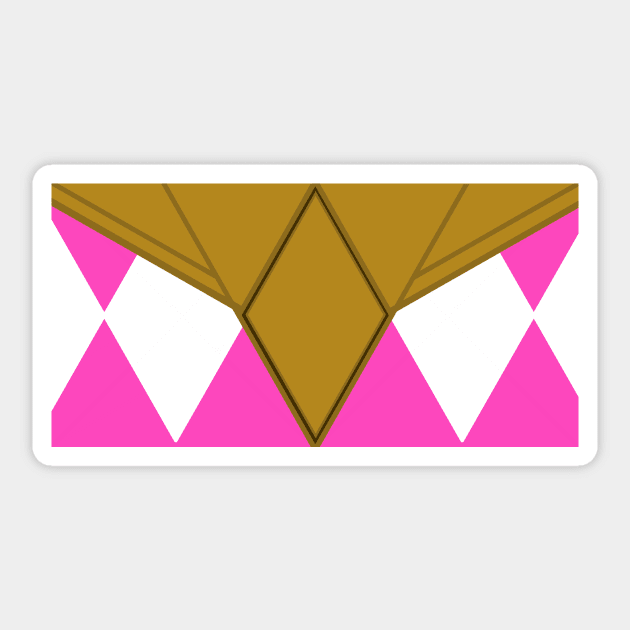 Ranger Landing Strip - Pink w/ shield Sticker by DiaperedFancy